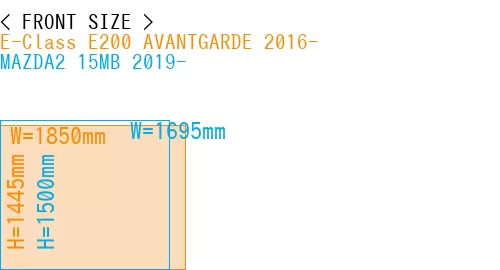 #E-Class E200 AVANTGARDE 2016- + MAZDA2 15MB 2019-